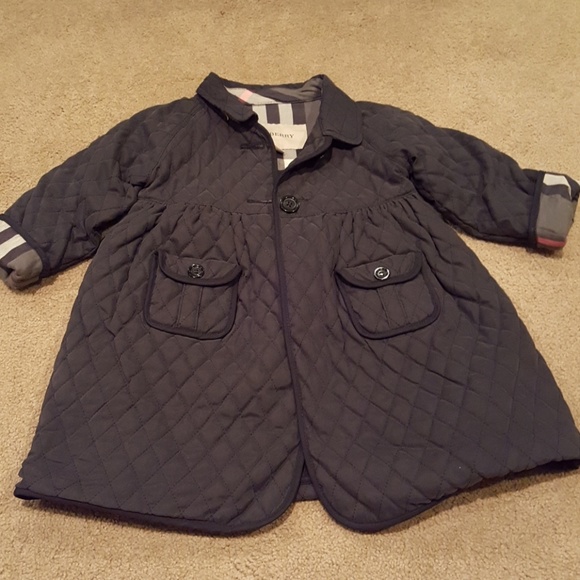 Burberry | Jackets & Coats | Authentic Barely Worn Burberry Kids Coat ...